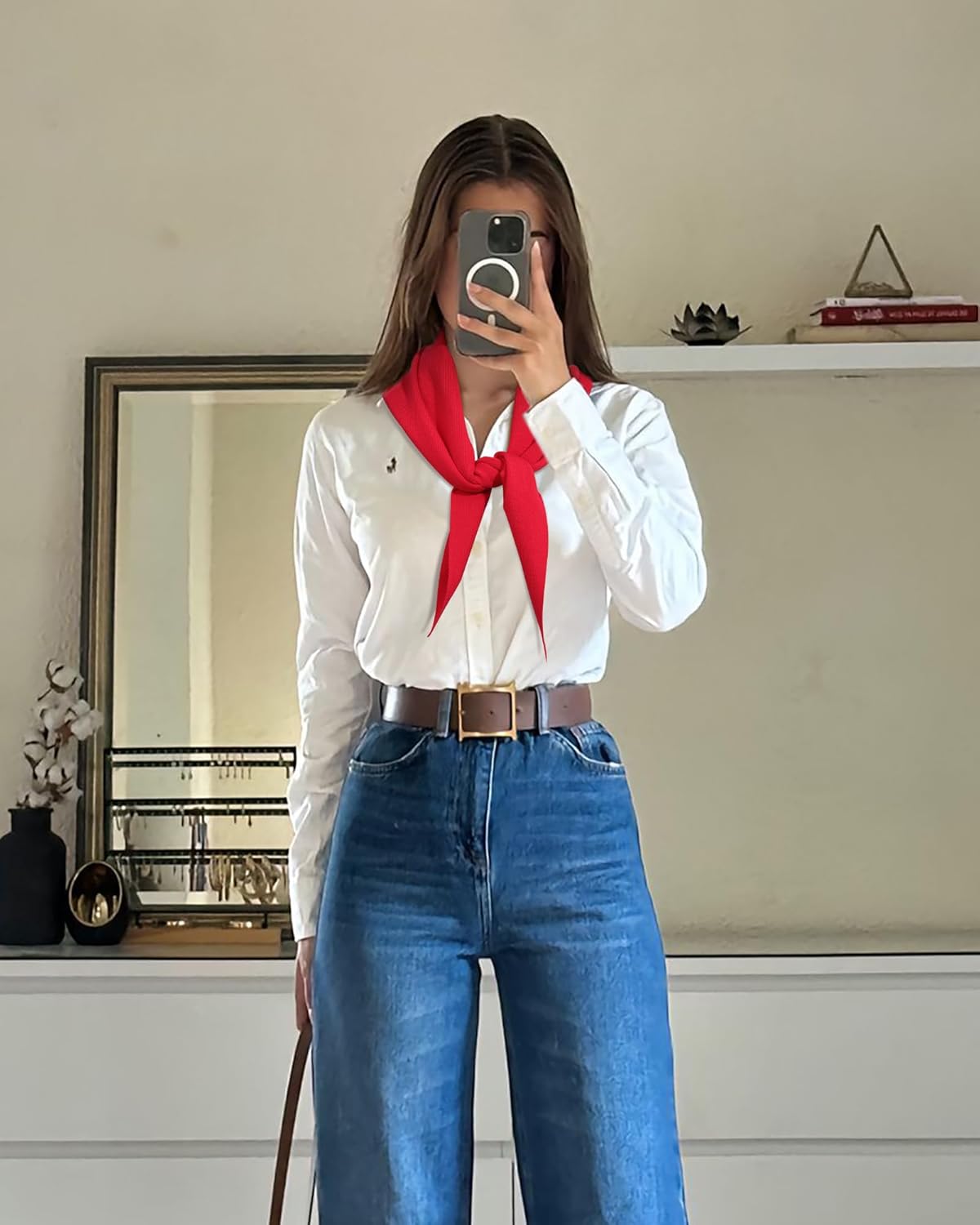 Knit Triangle Scarf for Women Y2k Head Scarf Warm Crochet Hair Bandana Winter Triangle Shawl - Image 7