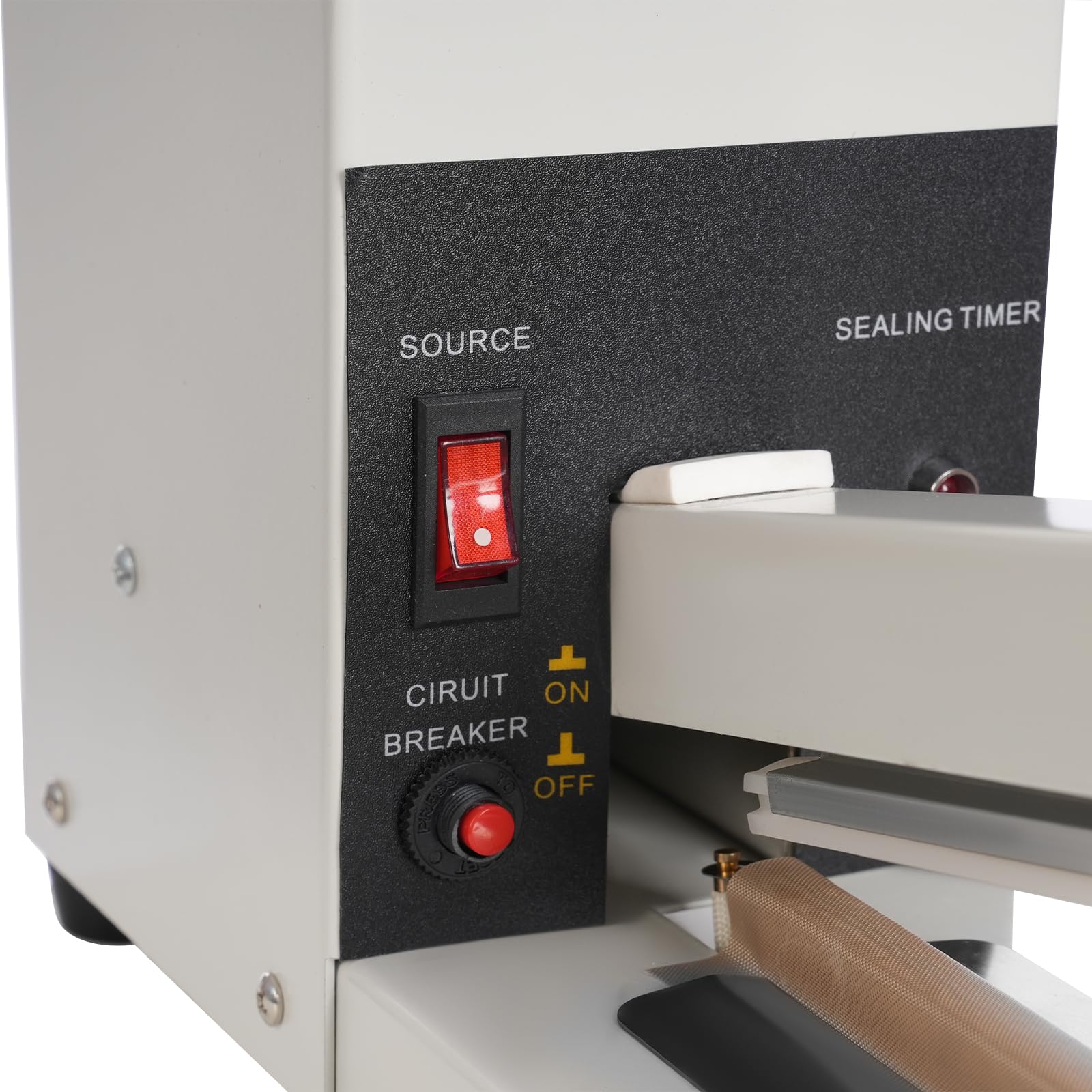 Hand Impulsschweißgerät, Heißsiegelmaschine 600mm, 800W Impuls Schweißgerät, Tragbare Handdruckende Verpackungsgerät, für Plastiktüten, Alufolienpapier, Kraftpapiertüten