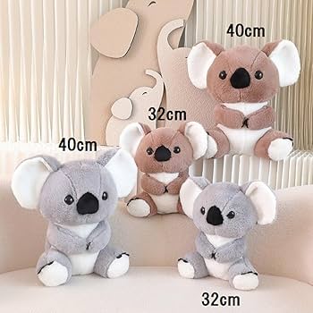 Amazon.co.jp: コアラ ぬいぐるみ 抱き枕 40cm (グレー