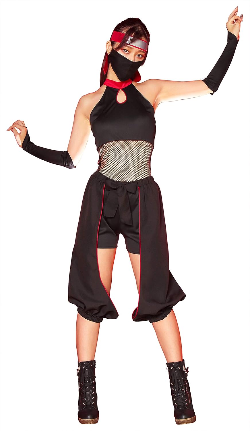 クリアストーン(Clearstone) 和風ハロウィン コスプレ ハロウィン くのいち レディース ブラック クリアストーン(Clearstone) 和風ハロウィン コスプレ ハロウィン くのいち レディース ブラック