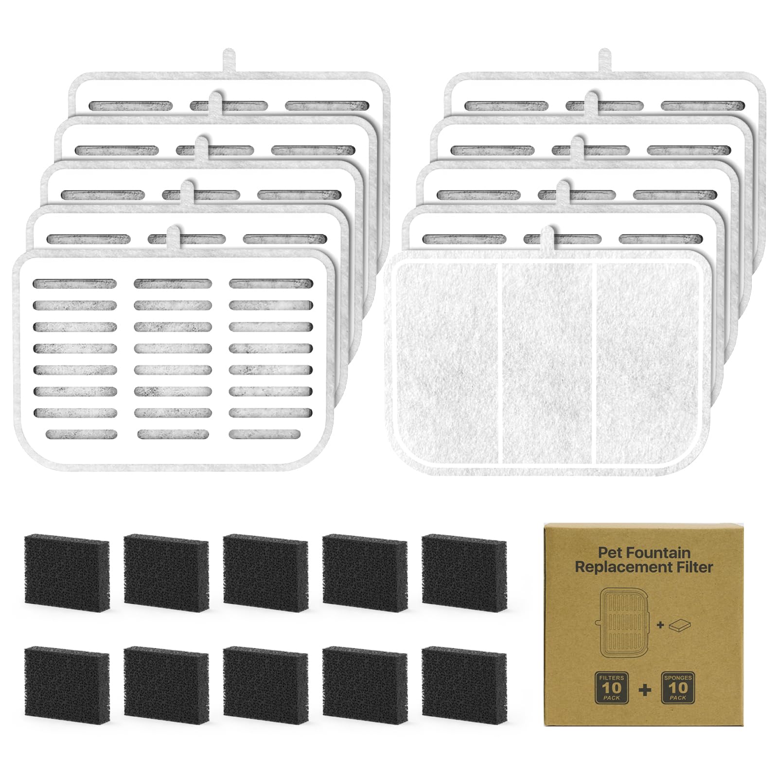 10 filtros para fuente de agua para Eversweet Max Pet Water Fountain