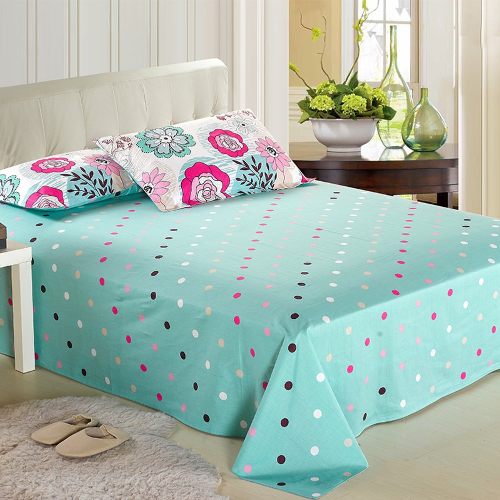 Drap coton sergé lin 160x230cm pour réguler la transpiration et éviter les nuits agitées