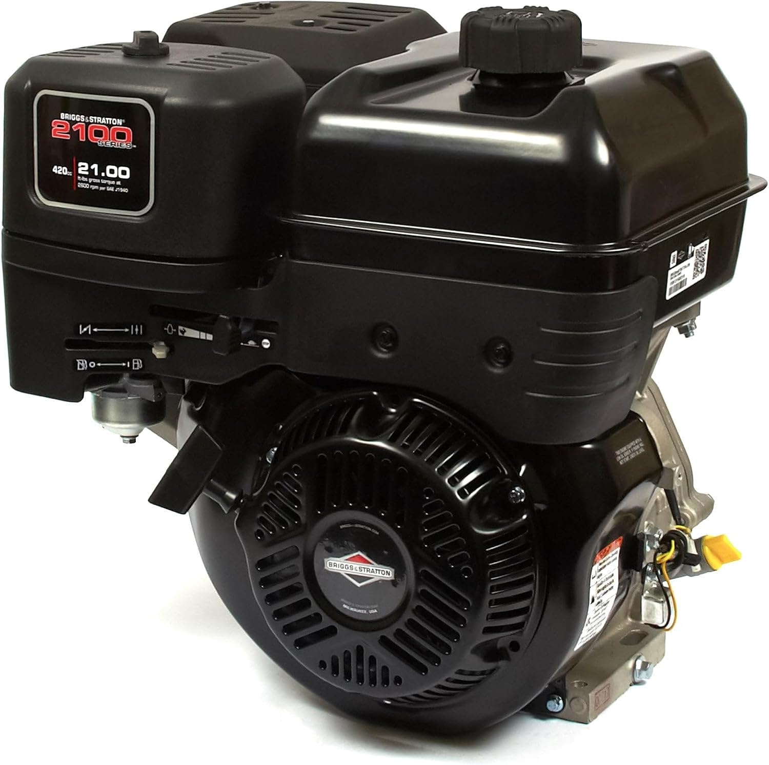 Briggs & Stratton 25T232-0037-F1 2100 Series 420cc Engine with 3-21/32-Inch Length Crankshaft, Tapped 7/16-20