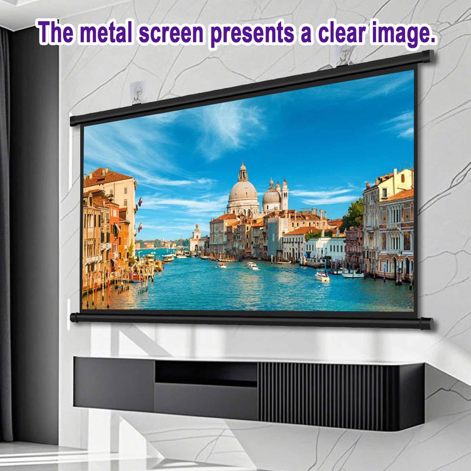 Schermi Cinematografici For Proiettori,Schermo For Proiettori,60 Pollici,72 Pollici,Ultra HD,Leggero,per Home Cinema,teatri,presentazioni,Educazione All'aperto(60in(4:3))