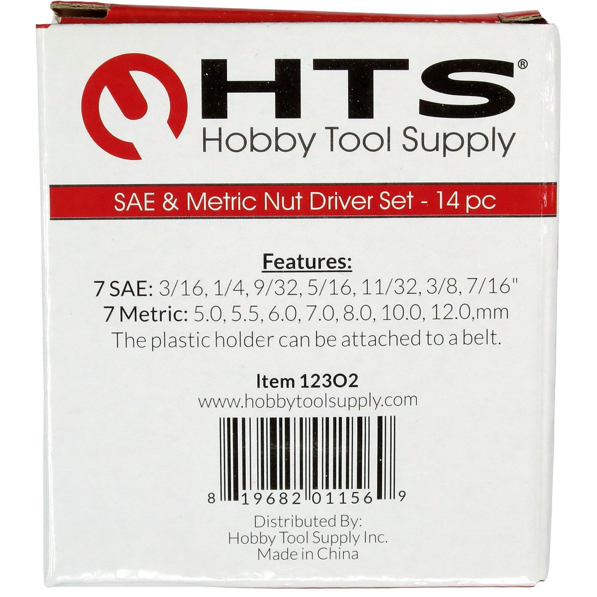 Snapklik.com : 123O2 14 Pc SAE & Metric Nut Driver Set
