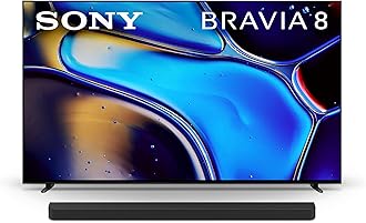 Sony 77 Inch OLED 4K Ultra HD TV BRAVIA 8 Smart Google TV with Dolby Vision HDR and Exclusive Features for PlayStation® 5 (K-77XR80), 2024 Model BRAVIA Theater Bar 9 Sound Bar