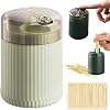 Pop-up automatic toothpick dispenser, automatic toothpick dispenser, toothpick storage dispenser box, portable toothpick holder dispenser