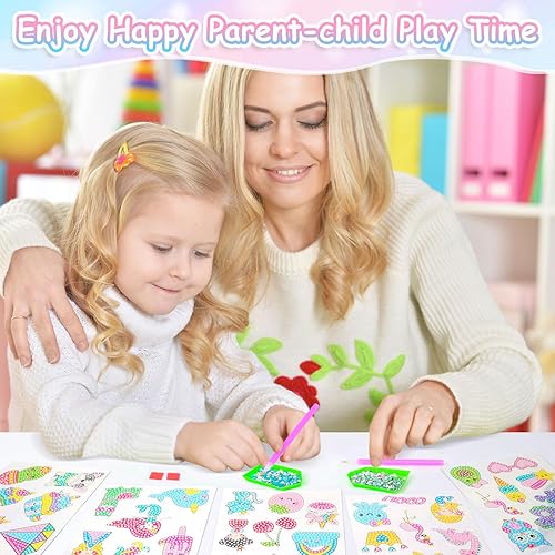 Miniatura 3 de EAPHANT Kits de arte de diamantes para niños, 39 diseños, más de 4000 gemas de diamantes, arte y manualidades para niños de 4 a 8 años, 8 a 12 años,