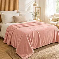 Kit 2 Cobertor Casal Soft Microfibra Toque Aveludado Antialérgico Coberta Dupla Face Confortável Ótima para o Dia Dia - 1,80m x 2,00m (2, Rosa)