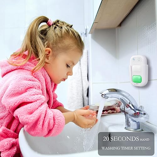 Miniatura 5 de Temporizador para niños, temporizador de cepillo de dientes de 2 minutos, temporizador de lavado de manos de baño de 20 segundos, luz indicadora de