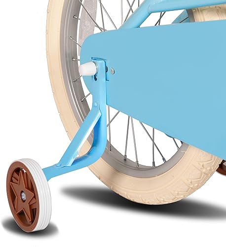 Miniatura 72 de JOYSTAR Bicicleta para niñas de 2 a 12 años, 12, 14, 16, 18 pulgadas, estilo retro, con ruedas de entrenamiento, bicicleta para niños de 20 pulgadas