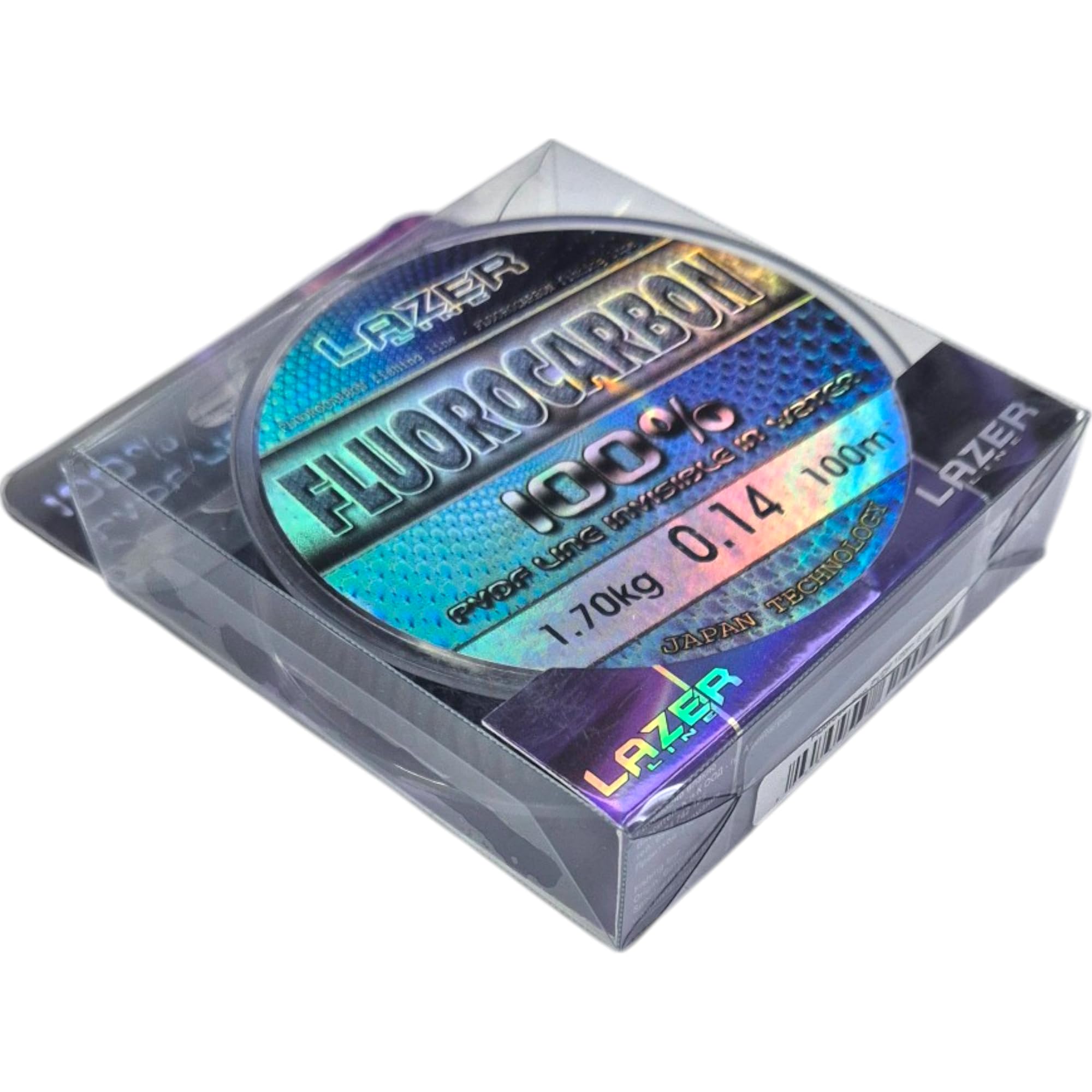 Fluorokarbonowa żyłka wędkarska o średnicy 100 m, 0,14 mm, test 1,7 kg, przezroczysta żyłka przyponowa do szczupaków, sandaczy, okonia, pstrągów, karpi, przyponów fluorokarbonowych,