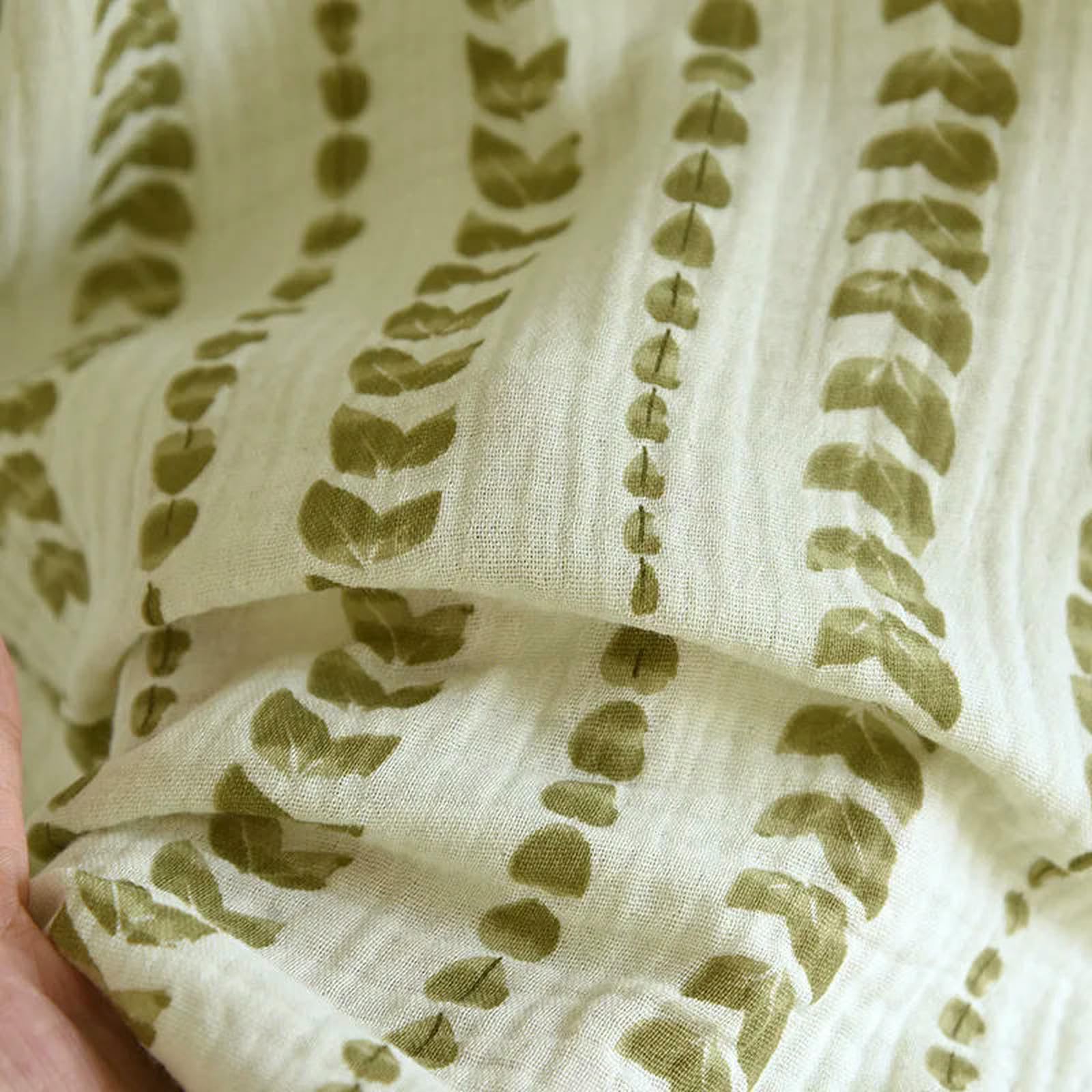 Pigiama Set da Donna Primaverile E Autunnale in crêpe di Cotone, Dolce Carino, Comodo Confortevole Due Pezzi per La Casa A Maniche Lunghe-verde-1xl