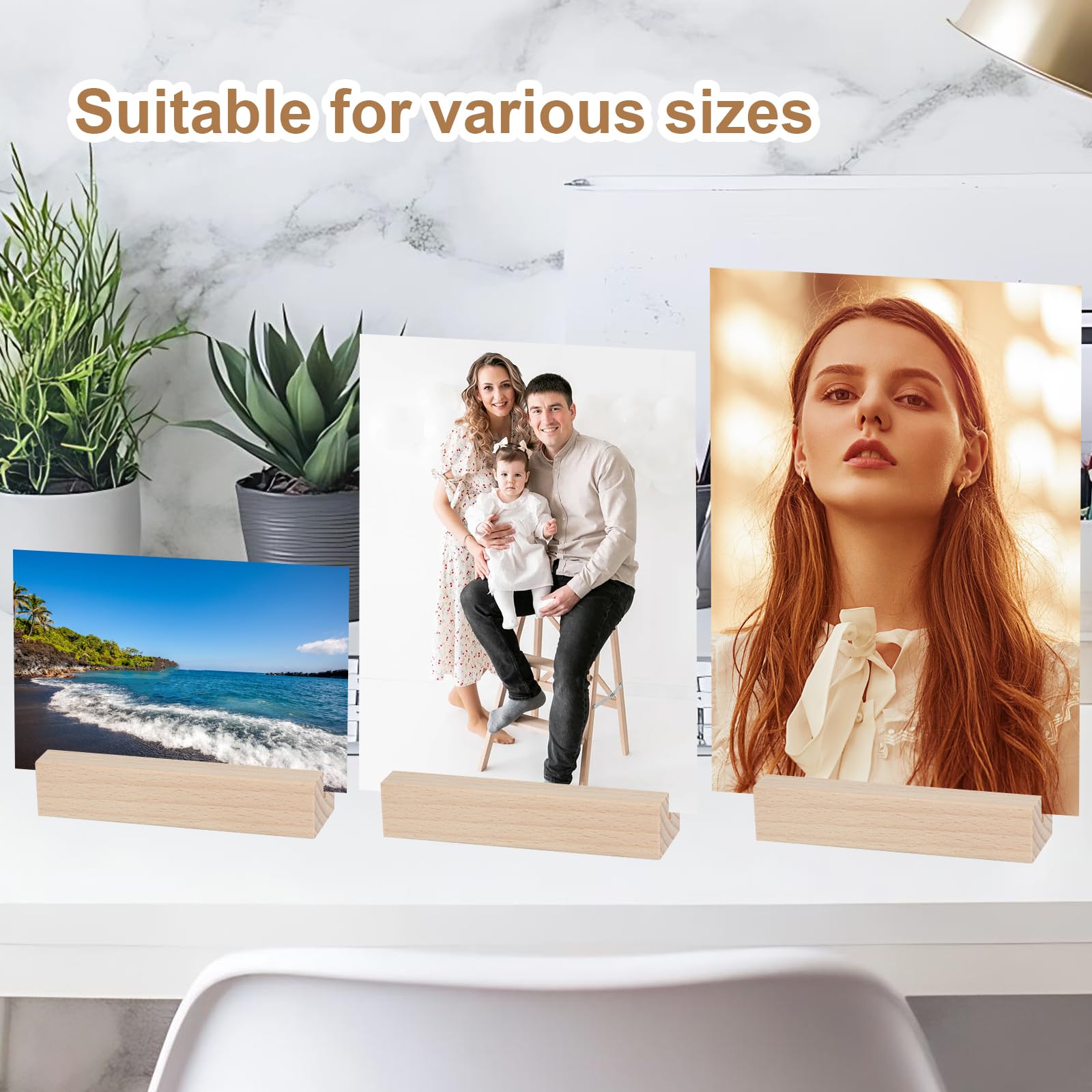 20 Portacarte In Legno Con Adesivo | Segnaposto Per Matrimoni, Feste E Ristoranti - Foto 9