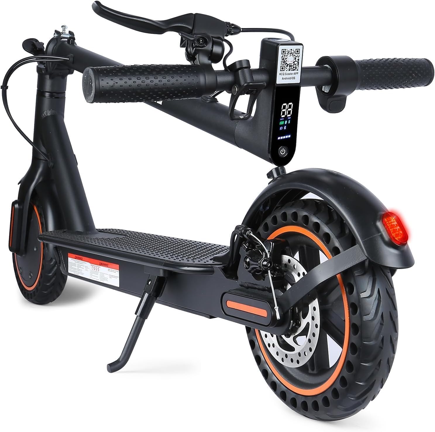 Trottinette électrique pour Adultes, Puissance maximale de 500 W, Vitesse maximale de 25 km/h, autonomie de 25-30 km, Pneus Solides 8.5'', Double Frein & APP, Charge Max 120 KG