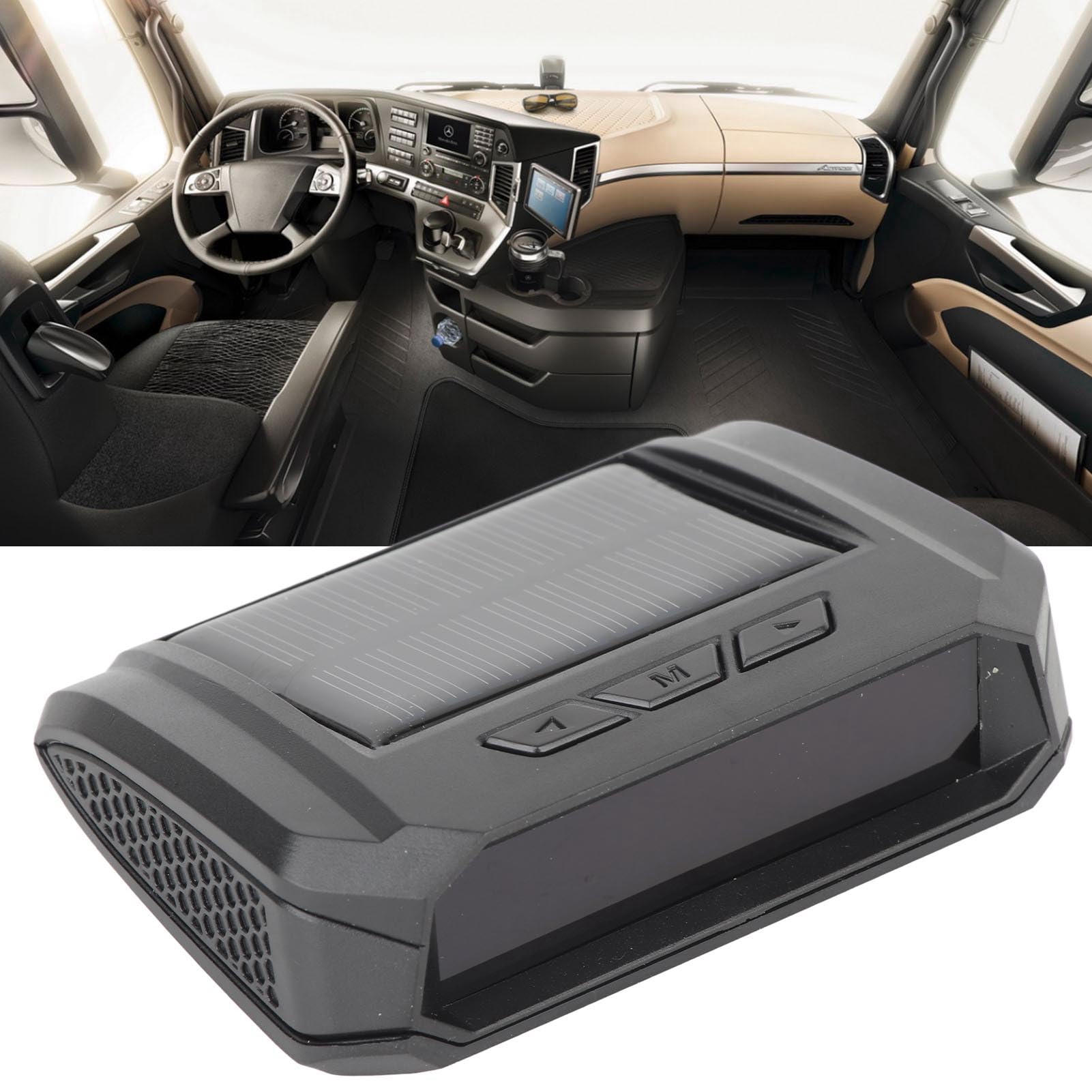 Haofy Reifendrucküberwachung, 6-Rad-LKW-Reifendrucküberwachungssystem Drahtloser Solarstrom-TPMS-Monitor mit 6 Sensoren für Leichte LKW-Wohnmobile