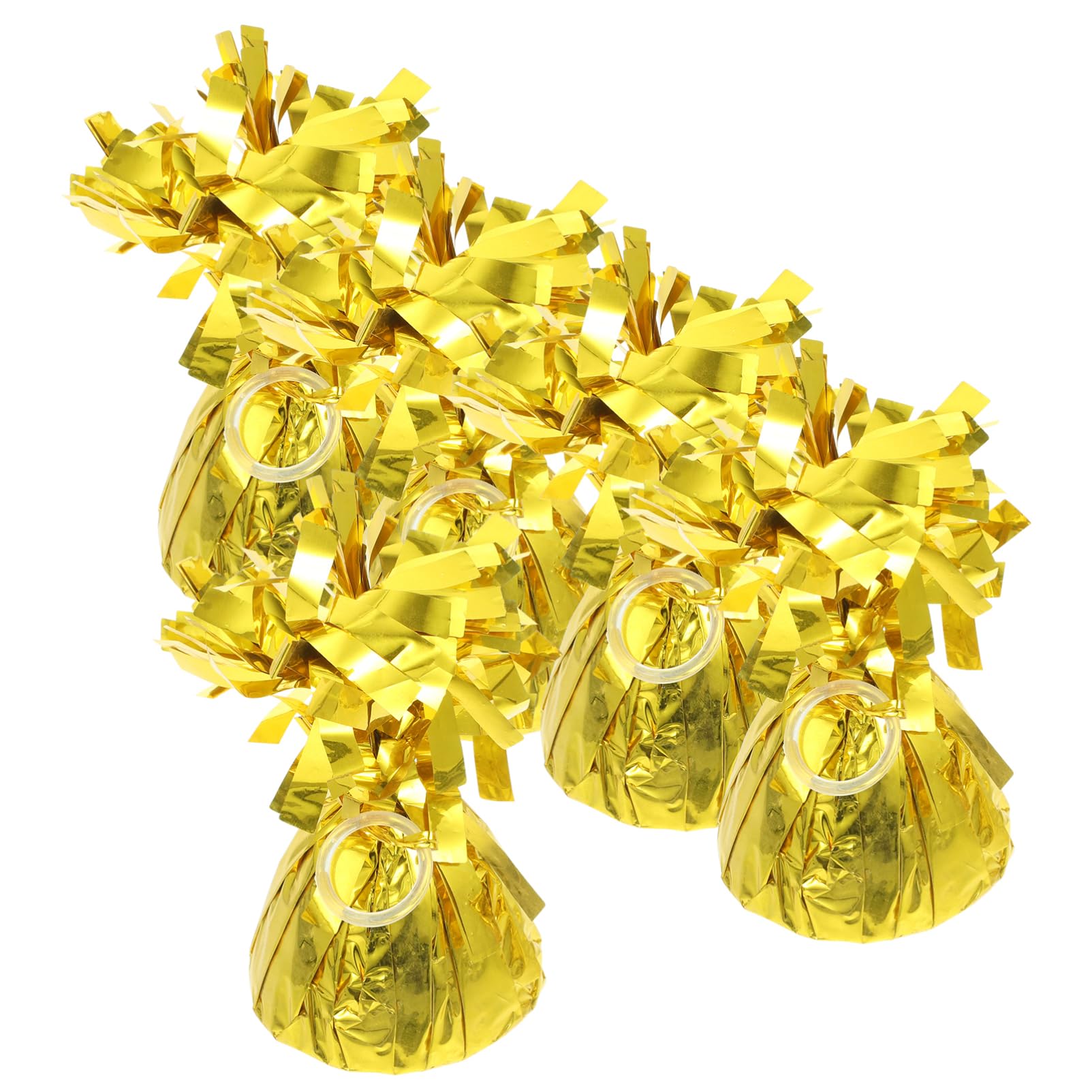 Blocchi Peso per Palloncini Oro 5 Pezzi, Foglio Alluminio
