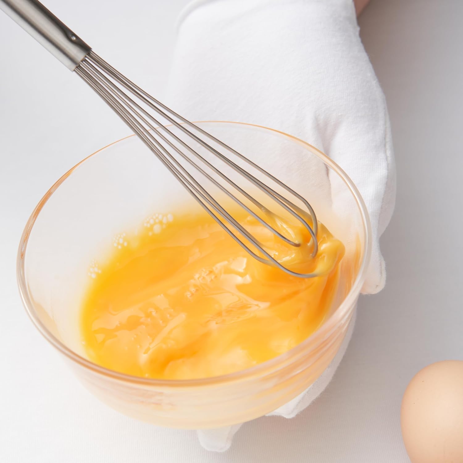 Mini Whisk, Stainless Steel Skinny Whisk Egg Beater for Blending, Whisking, Beating, or Stirring,8.8Inch - Image 2