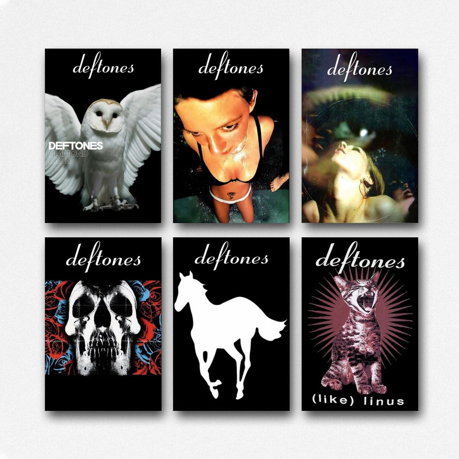 Jidadio Set Of 6 Deftones Poster Music Vintage Art Album Cover
