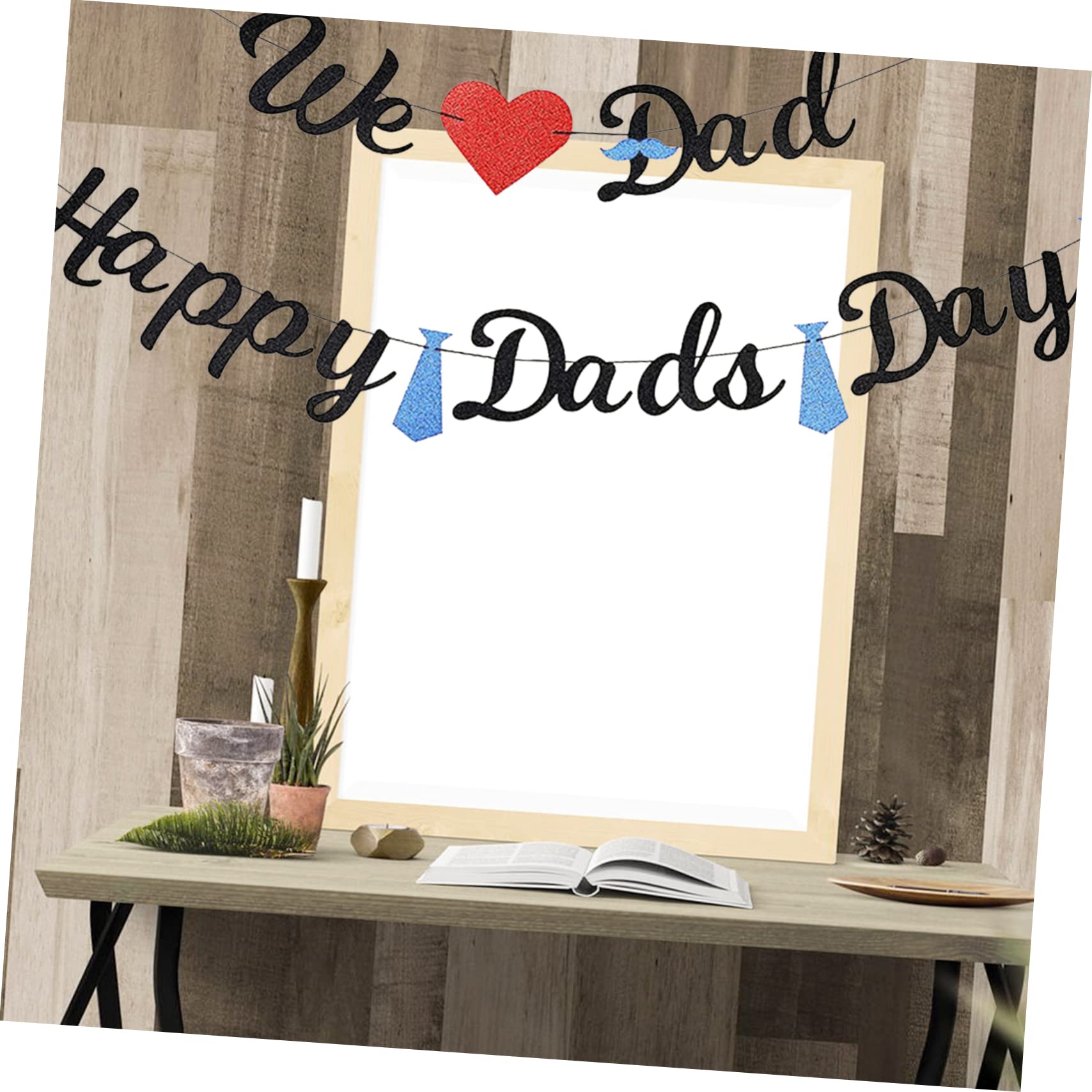 PRETYZOOM 5juegos Banderín De Decoración Día Del Adornos De Cumpleaños Para Papá Fiesta Frases y Efecto Decorativo Para Celebraciones y Fotografía
