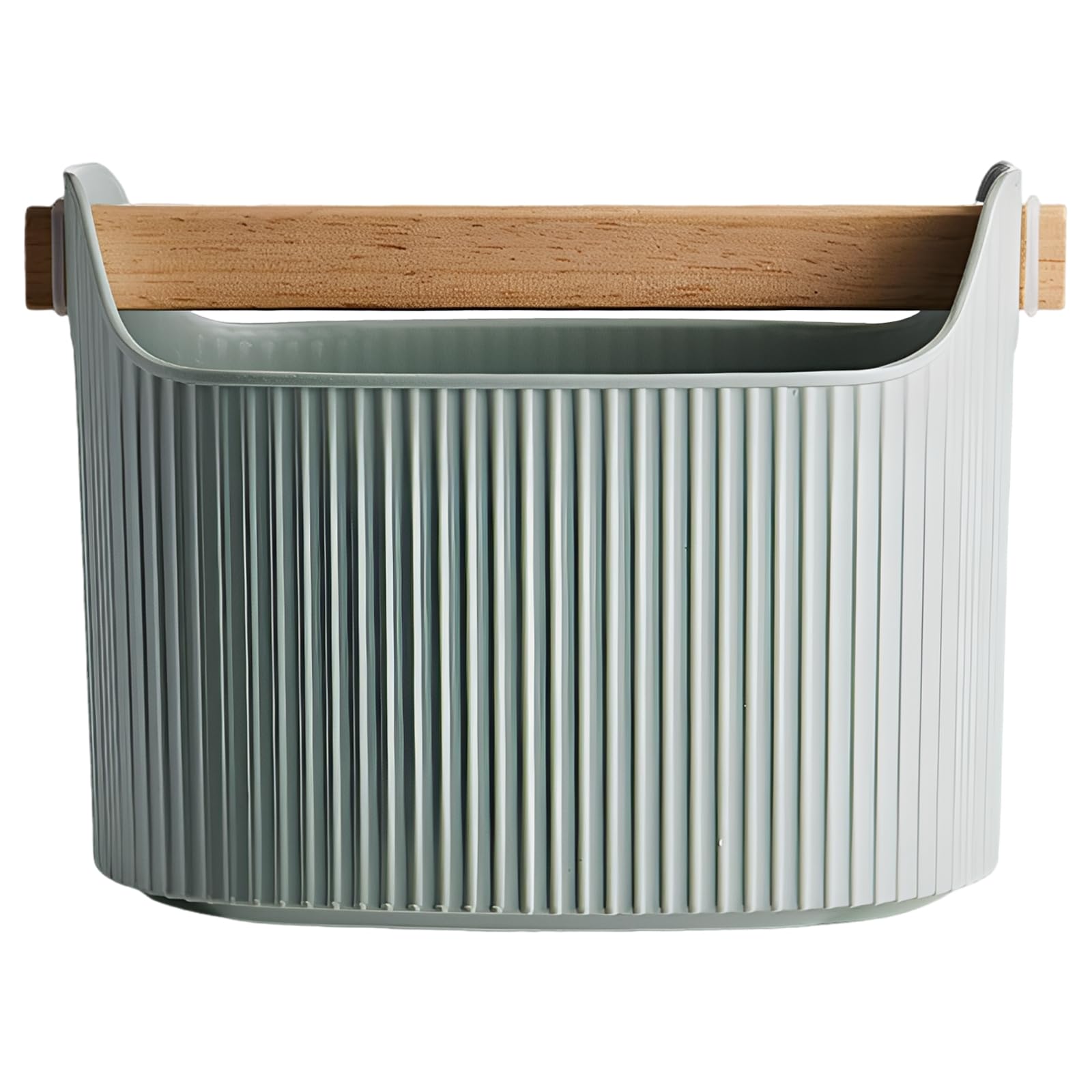 Packool Green Coffee Grounds Bucket, Home Espresso Dumping Box, Large Capacity Grounds Bucket With Beech Wood Knock Bar, Nordic Garbage Storage Box For Baristas & Home