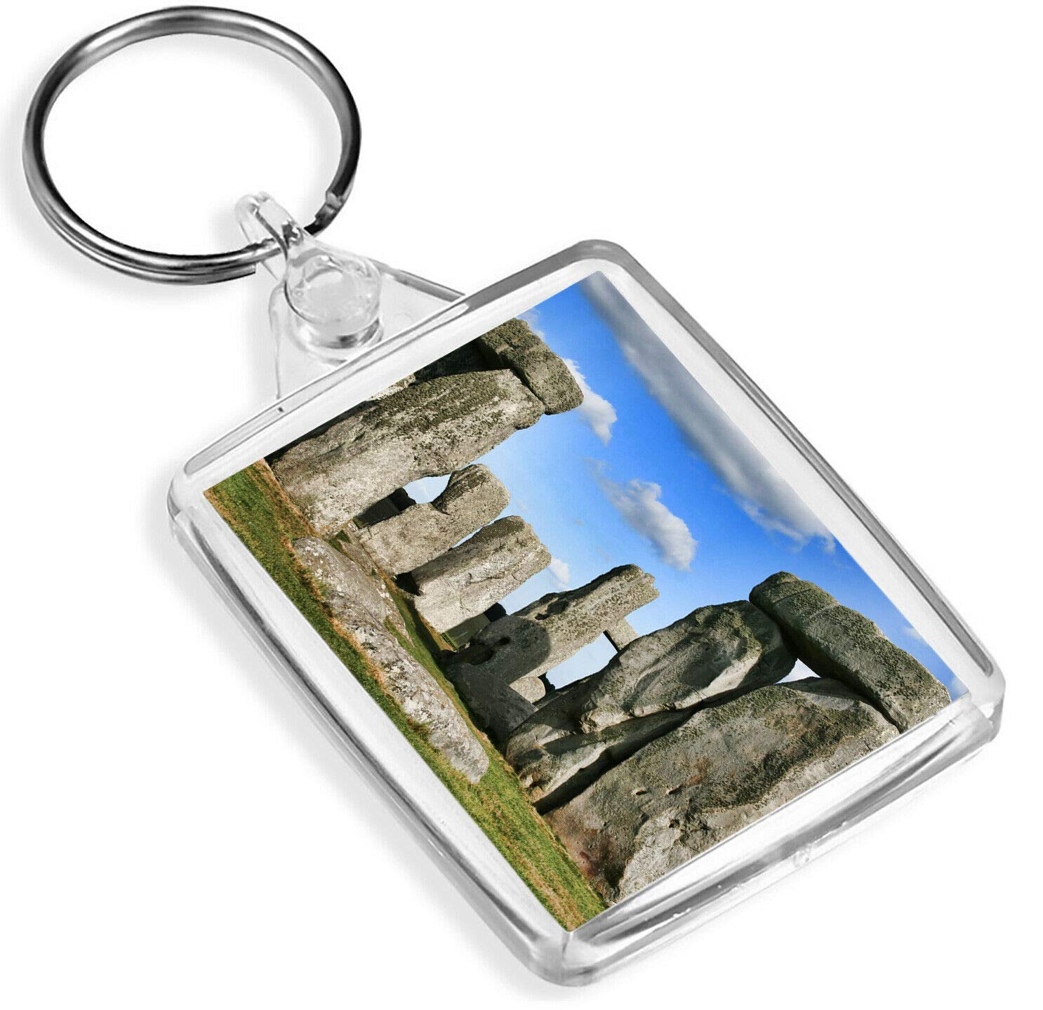 Destination Vinyl Keyrings Unisex Multi Stonehenge Keyring Wiltshire England Britain British Pagan Keyring #12191