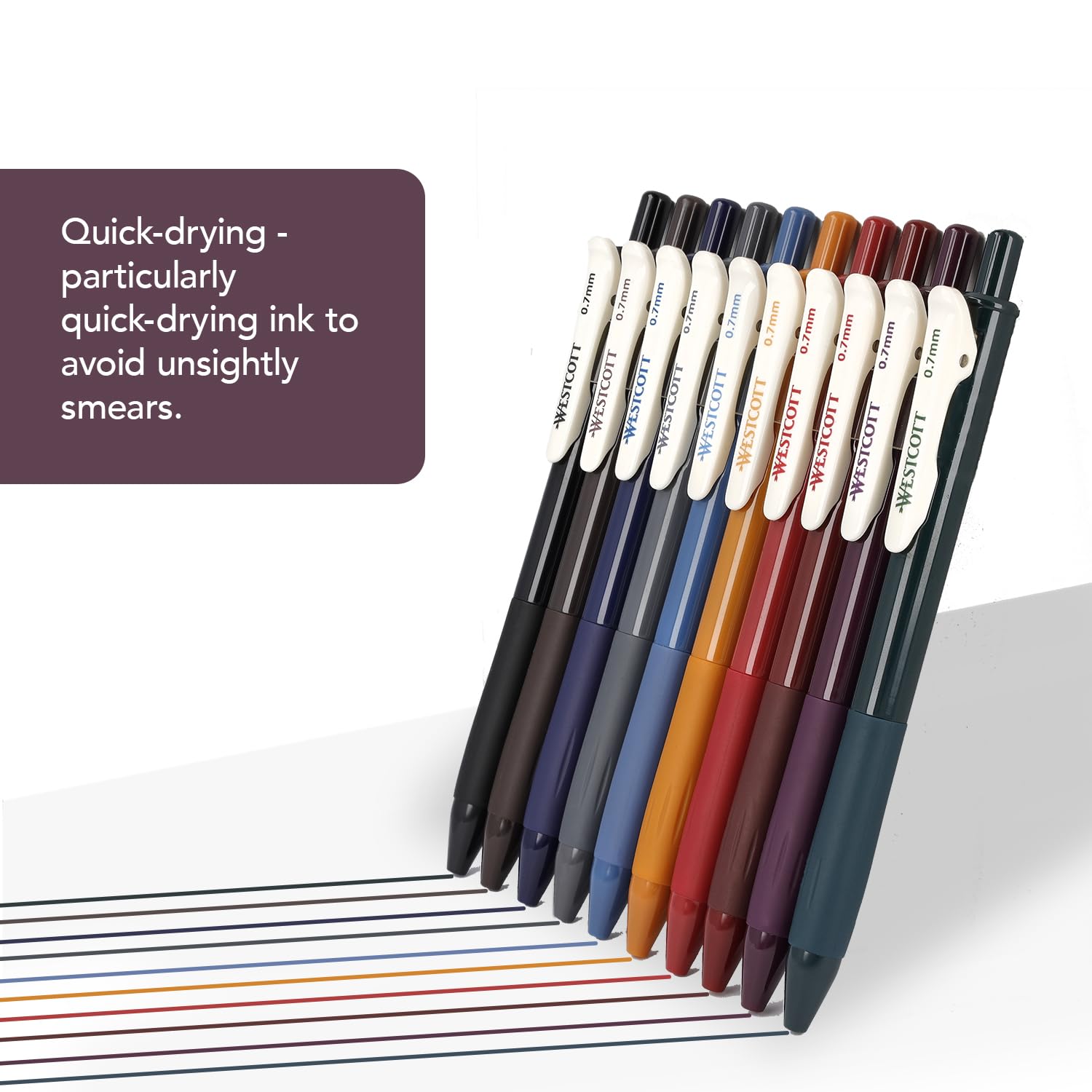 Westcott gel pens set of 10 pieces autumn edition, Autumn Colours, 10 count (Pack of 1) - Image 3