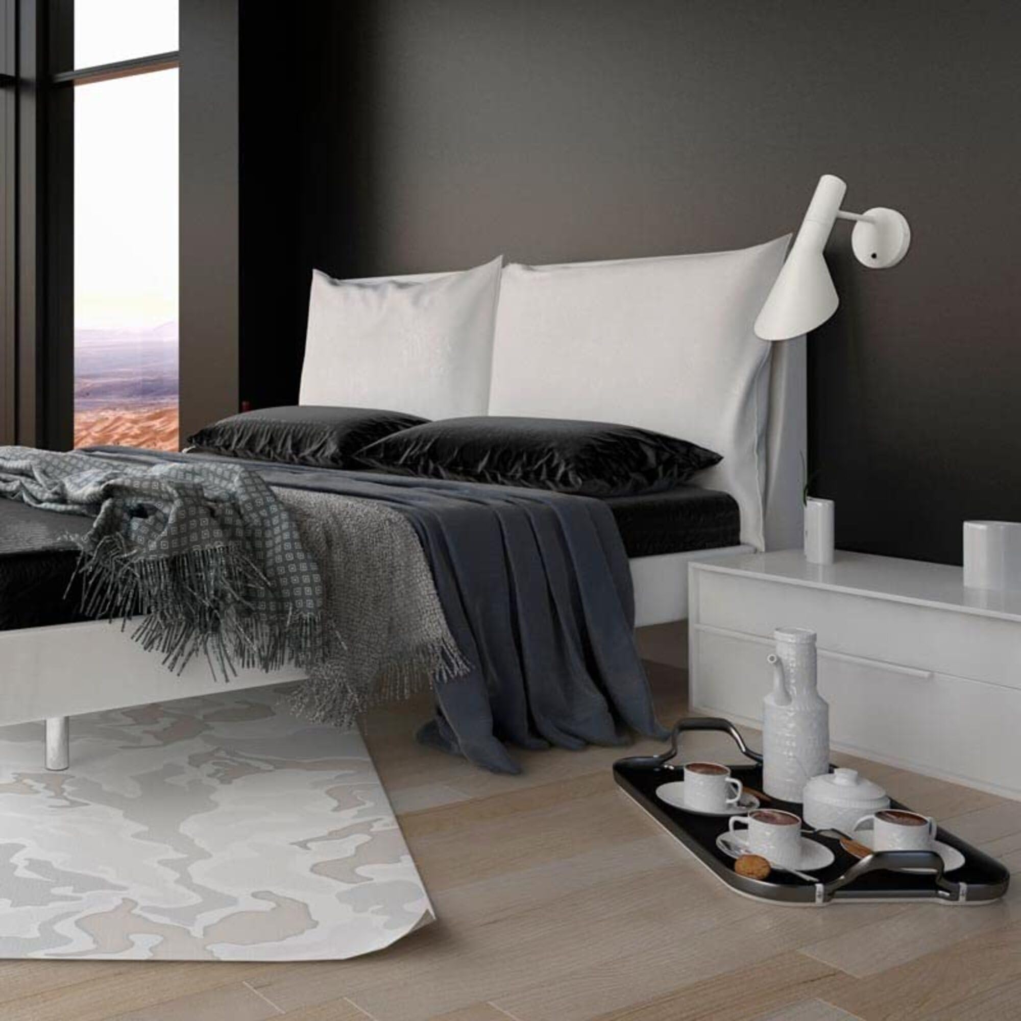 BARCELONA LED Applique da Parete Interno Design Melisa in Alluminio Bianco, Lampada da Muro Vintage Paralume Orientabile, Attacco E27 Ideale Testiera Letto, Camera da Letto Soggiorno