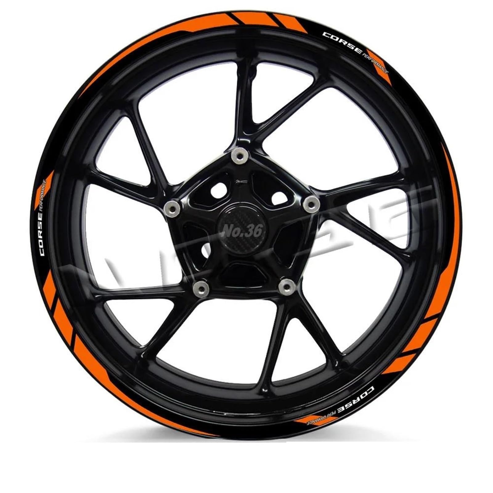 Motorcycle Wheel Sticker Stripe Decal for Ducati for Hypermotard 950 Diavel 1260 V4 for Multistrada 1200s for Panigale(Color12)