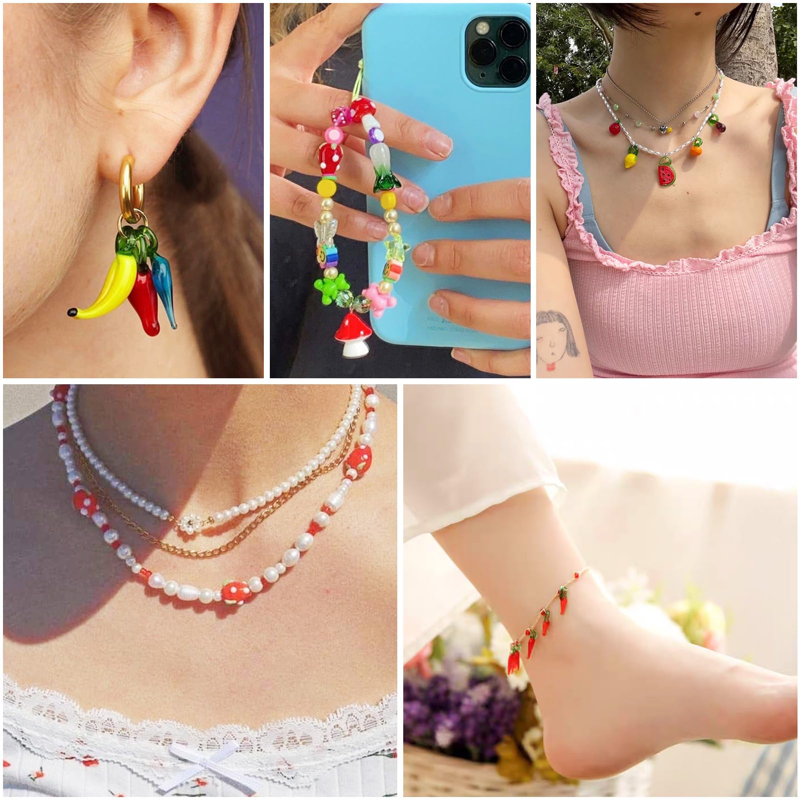 PandaHall 10 stuks Handgemaakte Lampwork Glazen Kralen Gemengde Kleur Panda Glazen Spacer Losse Kralen voor Armband Ketting Sieraden Maken DIY Ambachten, 14,5~16x18~21,5x16mm