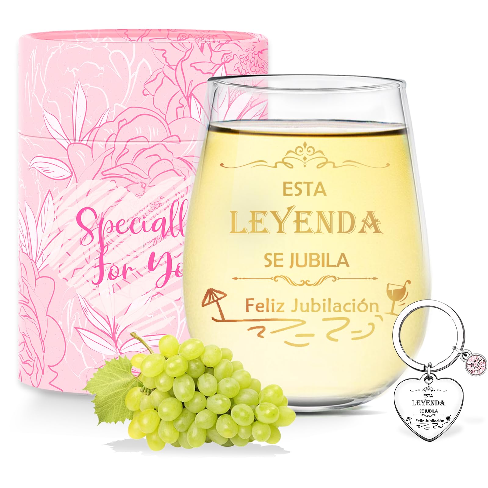 Verres à vin personnalisés haut de gamme : coffret cadeau de retraite