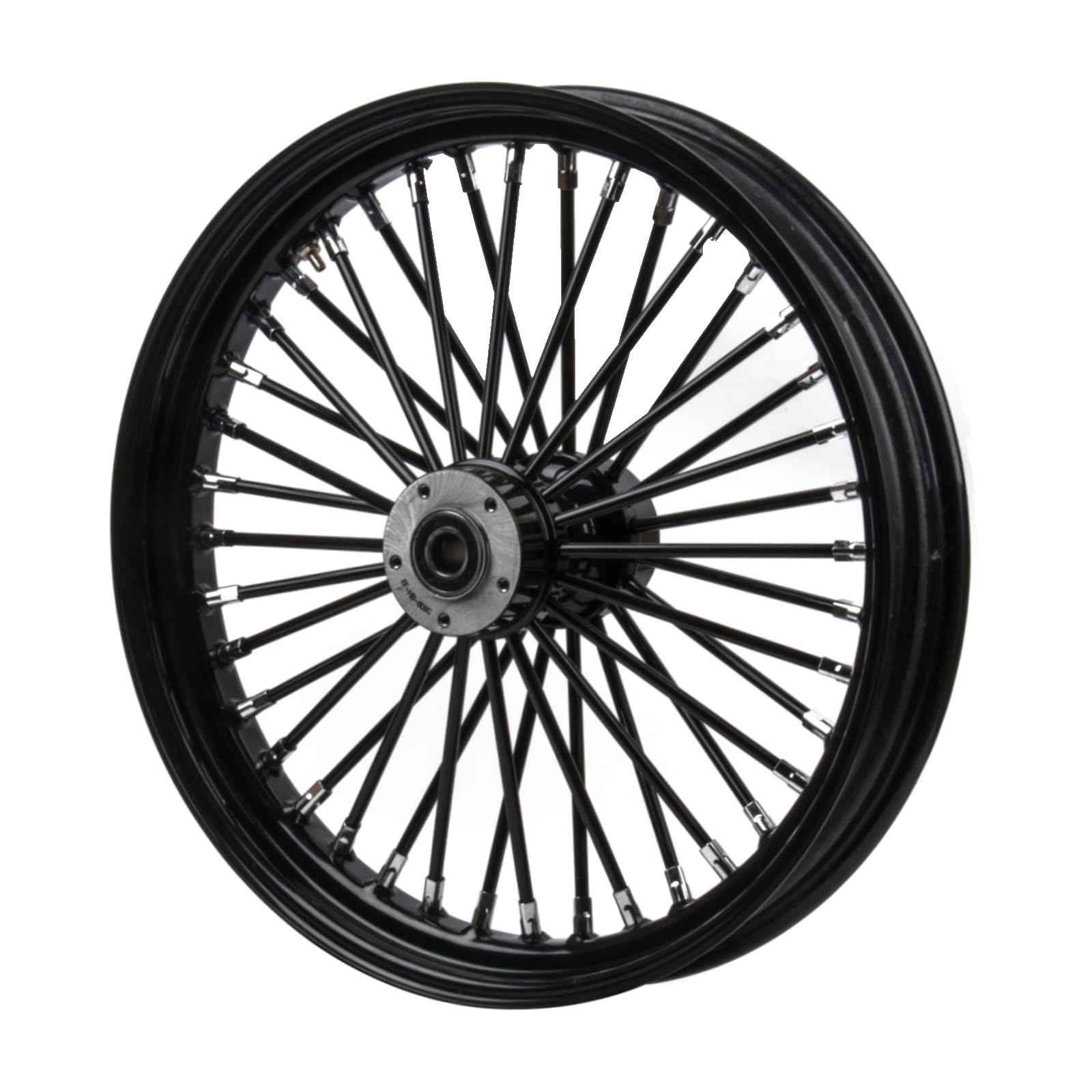 21x3.25 Front Wheel for '14-later Harley Touring Dual Disc with Abs Bearing for FLTR/FLHT/FLHX/FLHR Black Spokes Tubeless Fat King Wheel (21x3.25 Black)