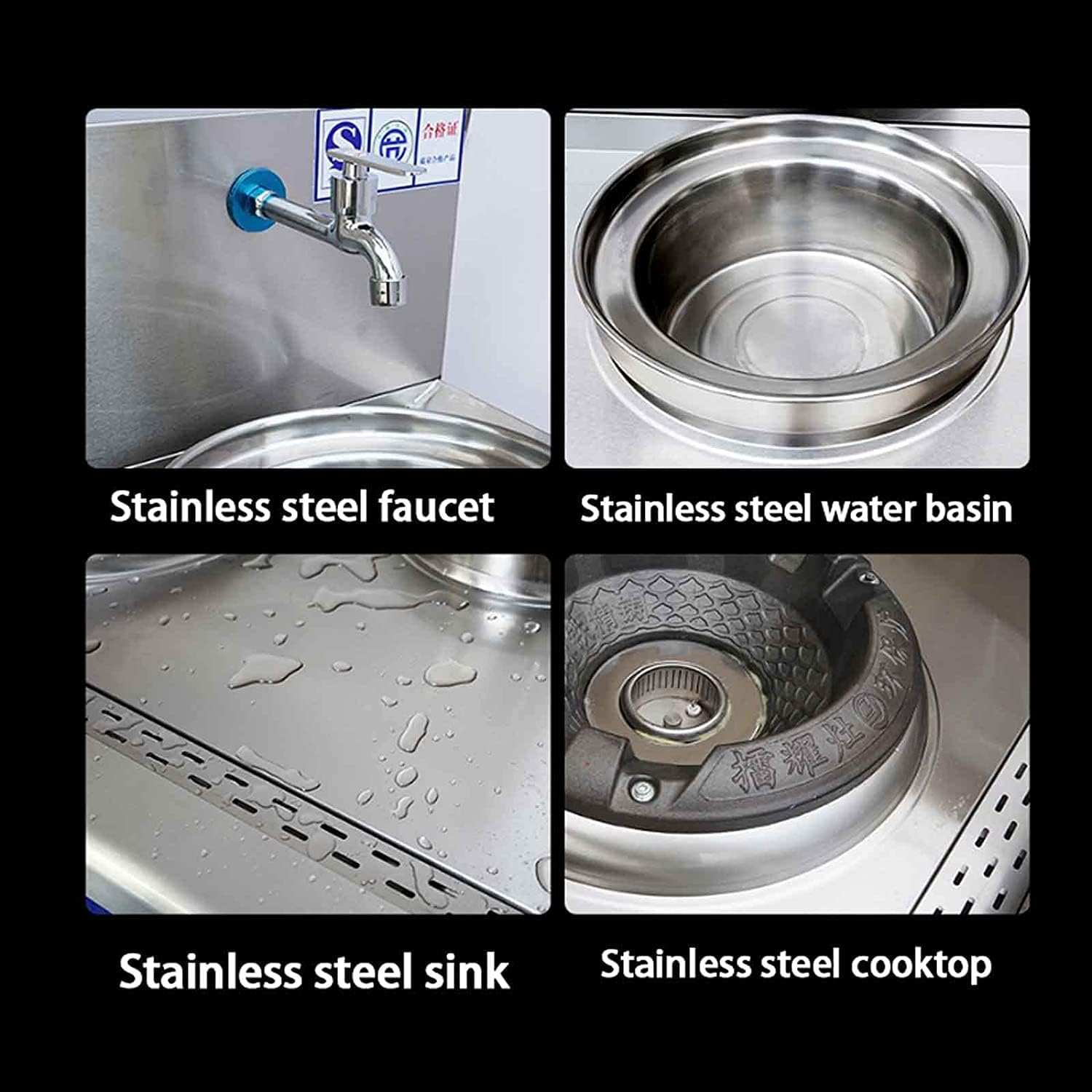 Commercial Gas Single Stove, Stainless Steel Gas Commercial Gas Stove, Liquefied Petroleum Gas Gas Stove for Kitchen,Natural Gas