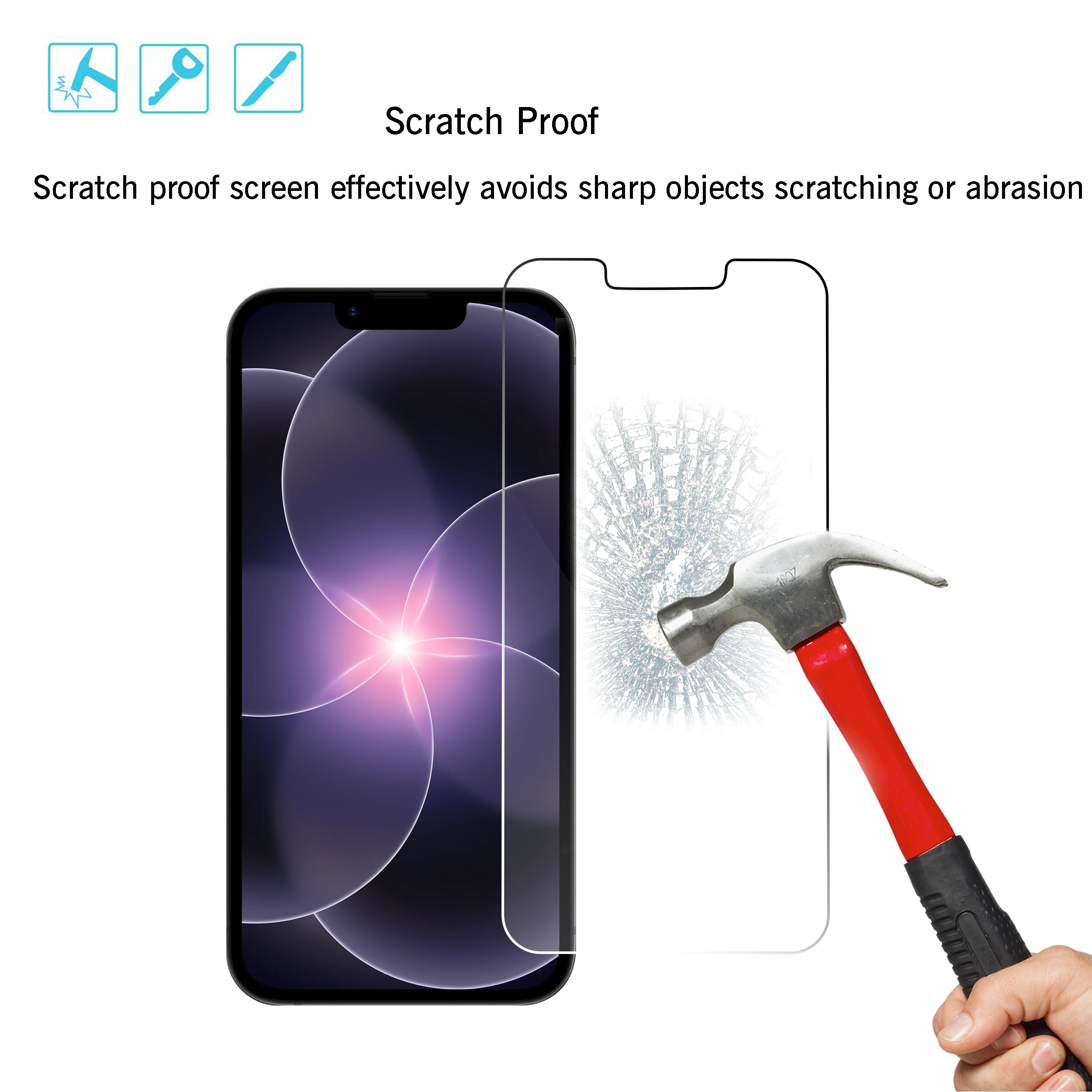 Ailun 3 Pack Screen Protector for iPhone 17e/16e/14/13/13 Pro — Amazon image 3