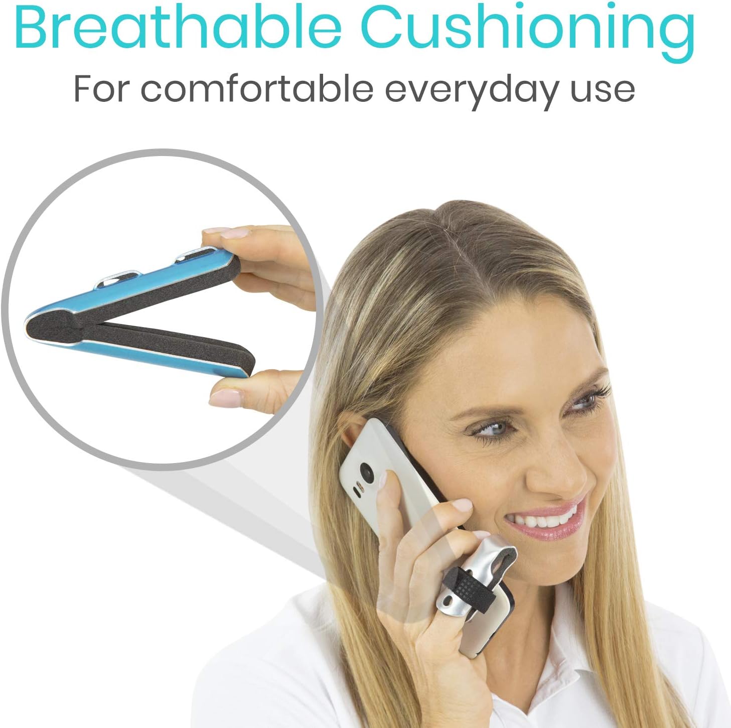 Vive Finger Splints - Mallet Brace For Trigger, Middle, Pinky, Ring, Dislocated Thumb Support - Metal Aluminum Immobilizer with Foam - Left or Right Hand - Straightening for Arthritis or Broken Bone : Health & Household