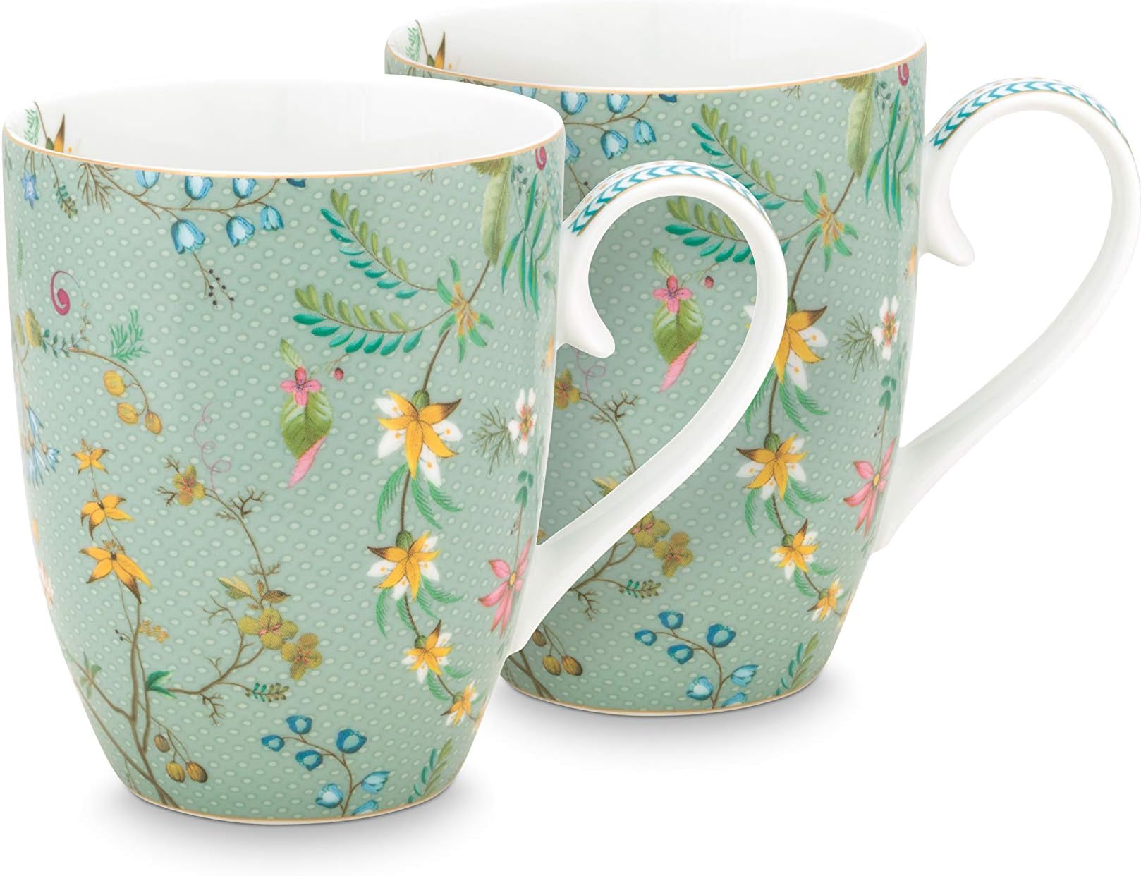 PIP Studioi S2 Bl Flowers Jolie Mugs, Large, 350 ml Capacity