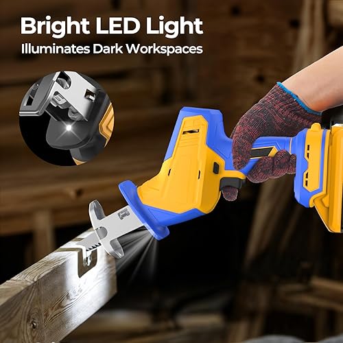 Miniatura 3 de Sierra de Vaivén Inalámbrica Compatible con Batería Dewalt 20V (Batería no incluida) Sierra Sawzall Inalámbrica para Corte de MaderaMetalPVC con