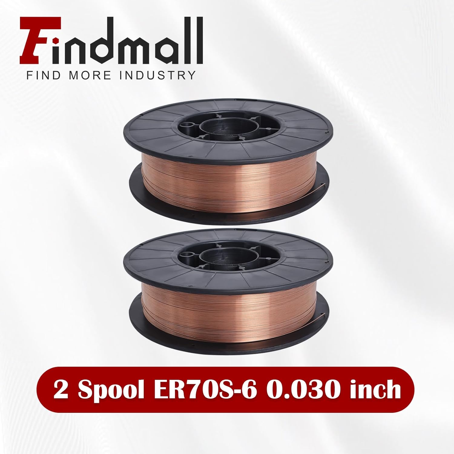 findmall 1/2 Spool ER70S-6 Mild Steel MIG Welding Wire Spool 0.030 Inch (0.8 MM)