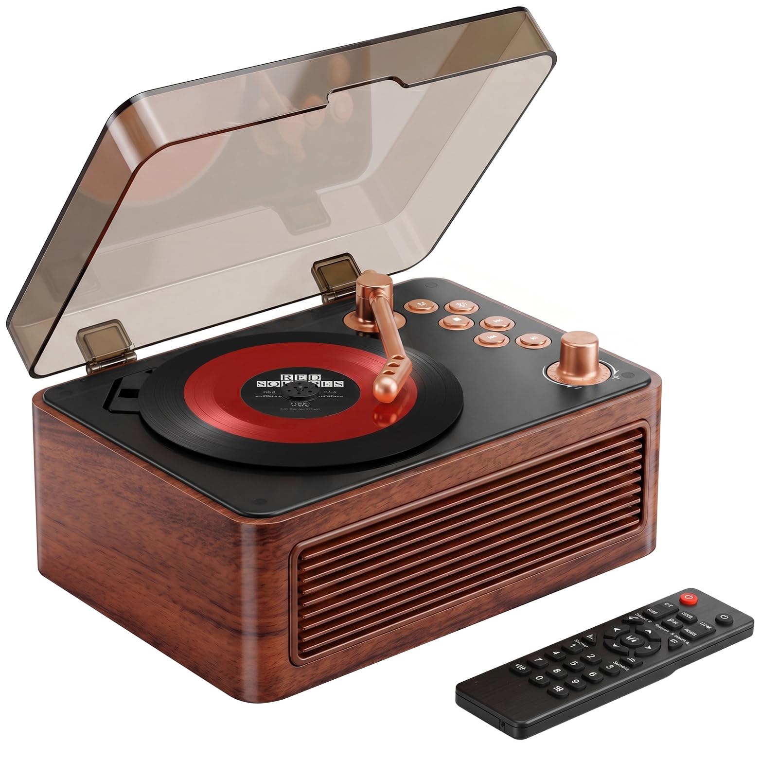 Gueray Retro Wood CD Player