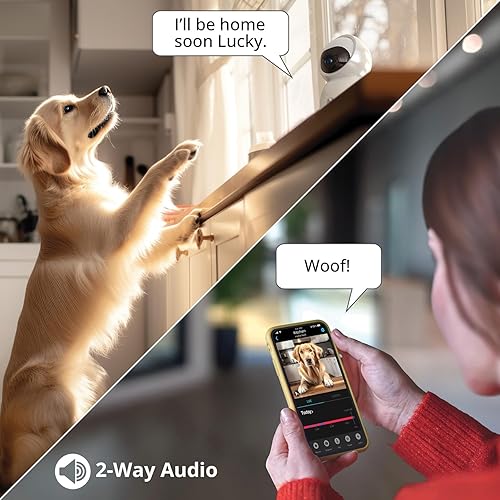 Miniatura 7 de Night Owl Cámara de disuasión inalámbrica enchufable de 3MP para interiores con panorámica, inclinación y audio de 2 vías