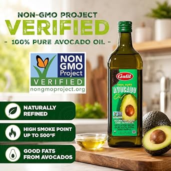 Avocado Oil for Cooking, Baking, Dressings & Marinades, Refined Cooking Oil