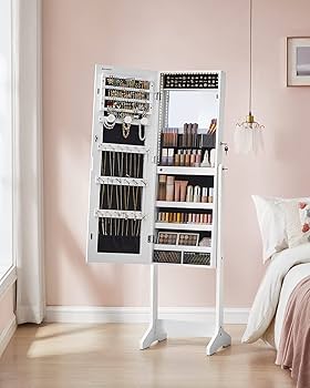免疫力　ウェルカムウコンボード Amazon.com: SONGMICS Mirror Jewelry Cabinet Standing Armoire