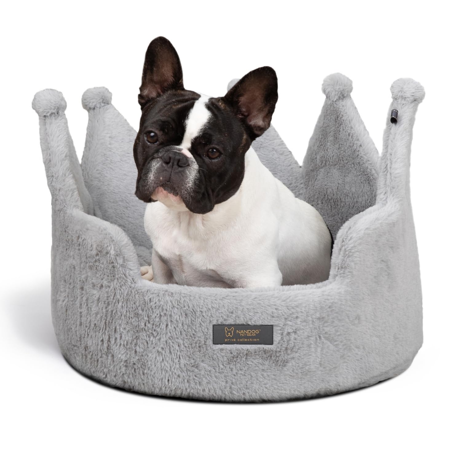 Amazon.com : NANDOG Crown Dog Bed for Medium Dogs & Cats, Round