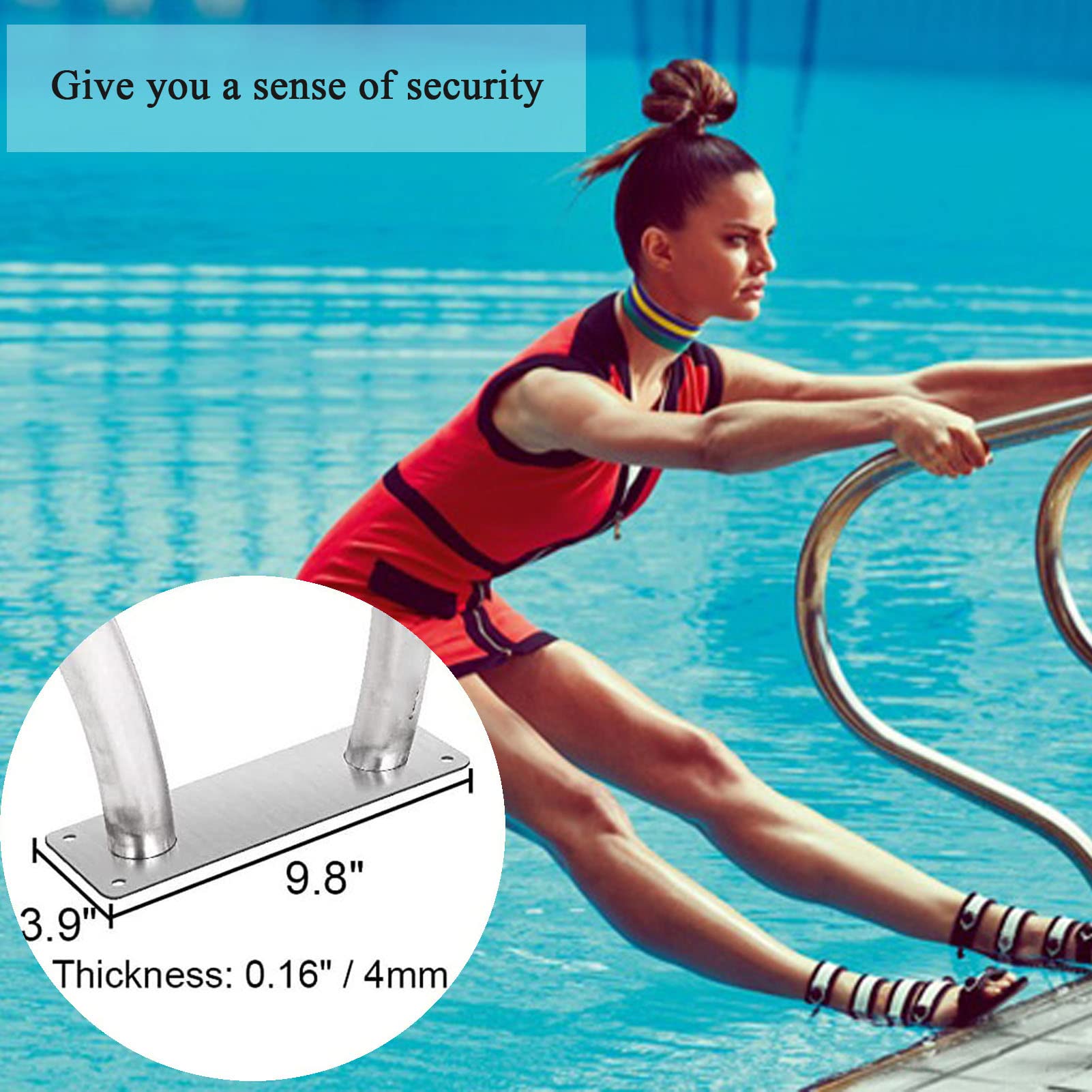 barandilla, Pasamanos for piscina, for, for, for piscina/1 paquete | 1Pack