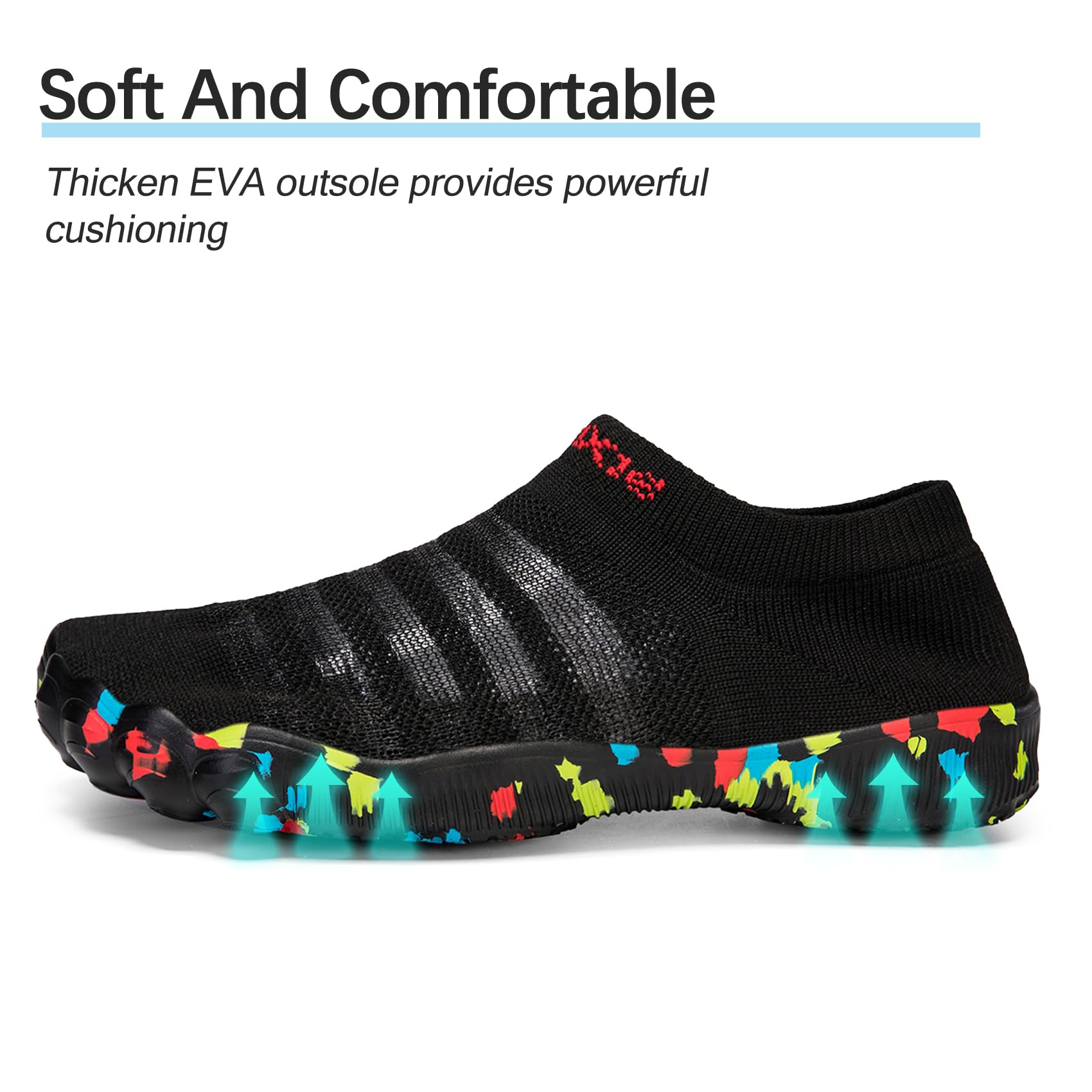 Zapatos acuáticos para mujer, zapatos deportivos para entrenamiento, gimnasio, playa, natación, secado rápido, para deportes acuáticos, buceo, vela, viajes, pesca