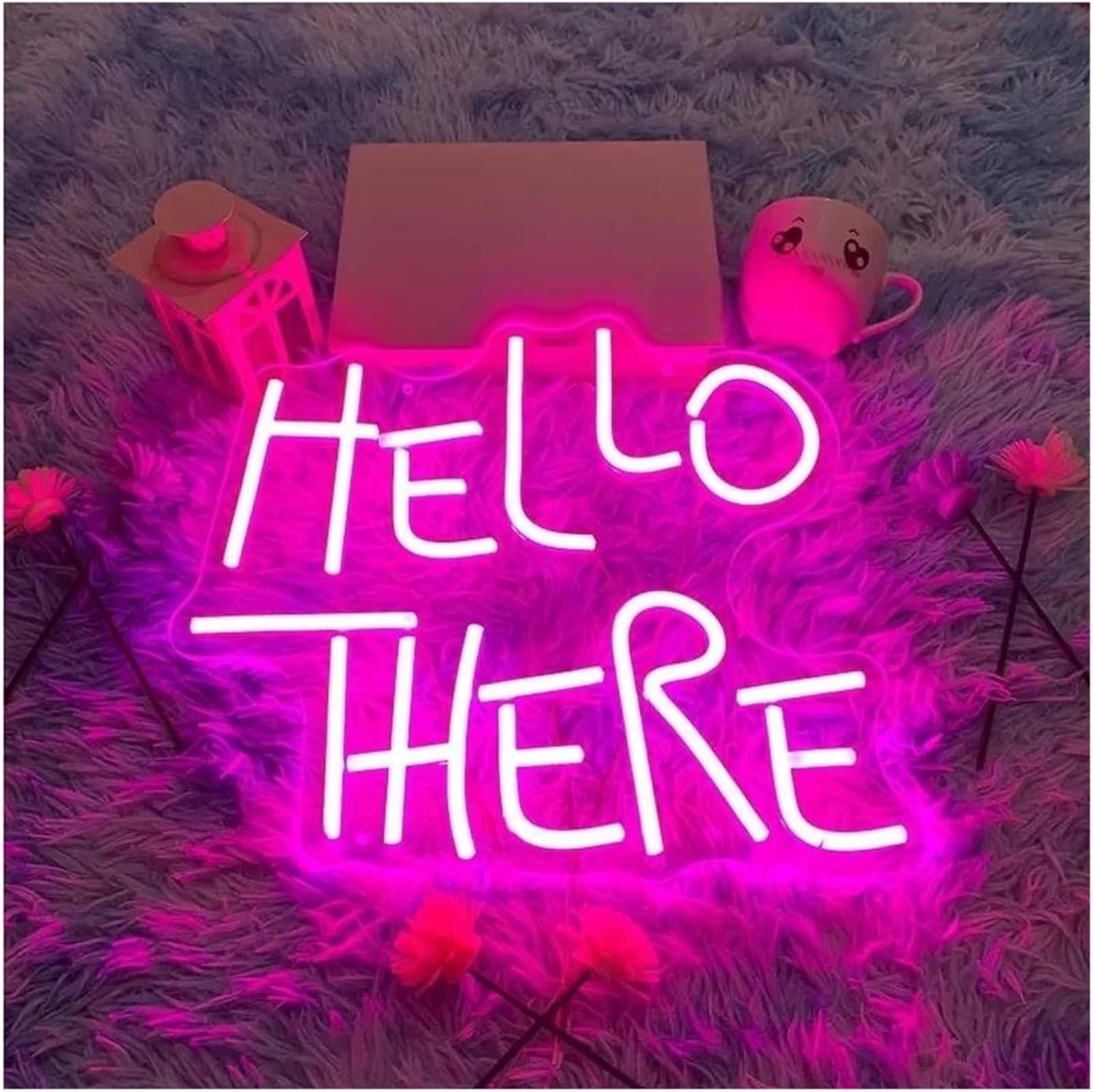 Zynther Neon lamp for Neon Signs Decor for Sign Hello There 5V for Lights for Bedroom