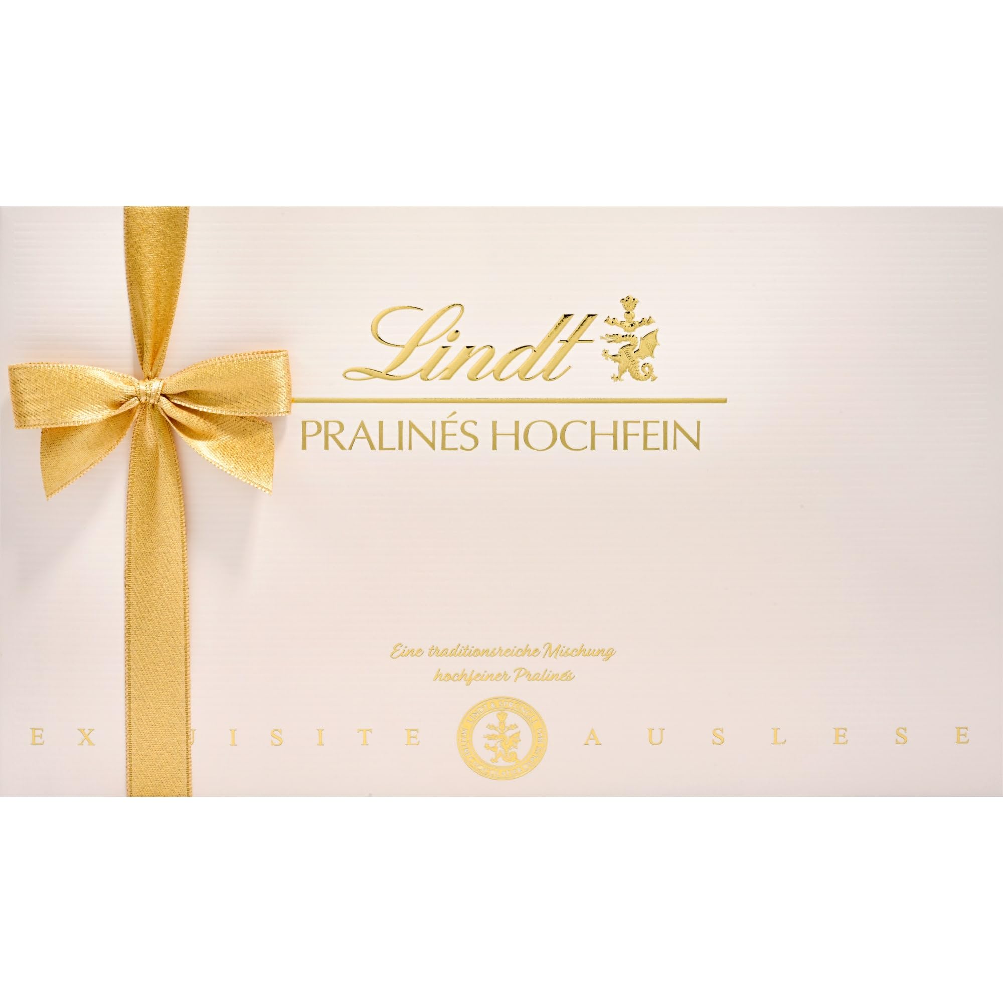 Lindt Schokolade | Pralinés Hochfein Schachtel | 200g | 20 Pralinen in 11 köstlichen Sorten, teilweise mit Alkohol | Pralinen-Schokoladen-Geschenk