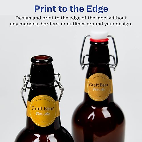 Miniatura 3 de Avery Etiquetas de banda envolvente impermeables duraderas, tecnología Sure Feed, 1.5 x 3.5 pulgadas, total, resistentes al aceite y al desgarro,