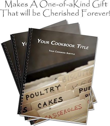 Miniatura 3 de Kit de fabricación de libros de cocina personalizado, conserva recetas familiares durante generaciones, divertido, cómodo y fácil de usar (solo kit