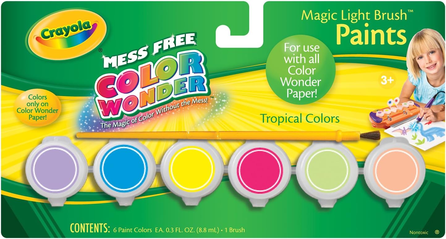 Crayola Magic Light Brush Paint Refill - Tropical Colors